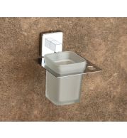 Square Tumbler Holder Stainless Steel Bathroom Commercial Hotel Spa Wall Mount Heavy-Duty Anti-Rust Waterproof Easy Install Professional Grade Durable Toothbrush Cup Holder Rustproof Hygienic Geometric Design Space Saving Modern Minimalist Secure Mounting
